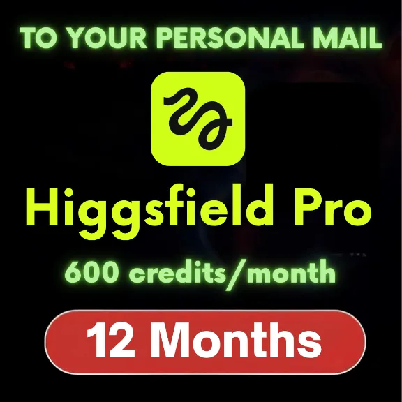 Higgsfield Pro (1 год) [НА ВАШУ ПОЧТУ] [Личное]