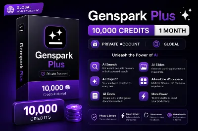 Подписка Genspark Plus — 10 000 кредитов на 1 месяц — личный аккаунт (Global)