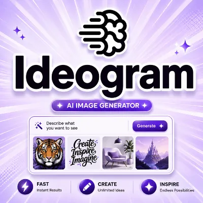 Подписка на Ideogram AI Plus на 1 месяц, общий счет
