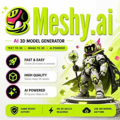 Meshy AI SUBSCRIPTION – 1 MONTH PRIVATE ACCESS