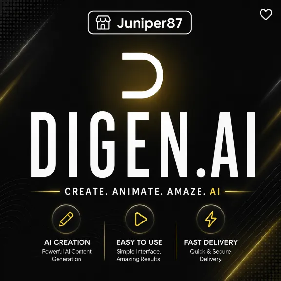 digen.ai Ultra/ Pro /Max Subscription 1 Month丨Digen ai
