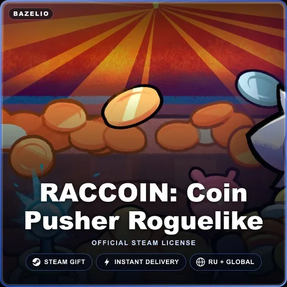 RACCOIN: Coin Pusher Roguelike (Steam Gift) · Russia & worldwide · Auto 24/7