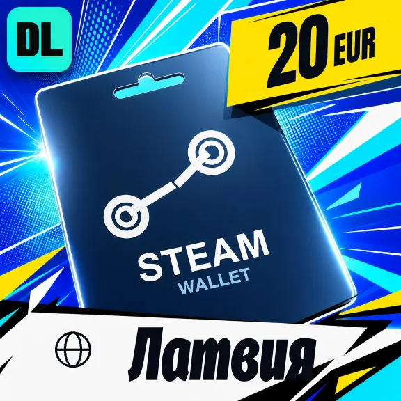 Steam Wallet Латвия 20 EUR 💳 digital code — auto-delivery 24/7