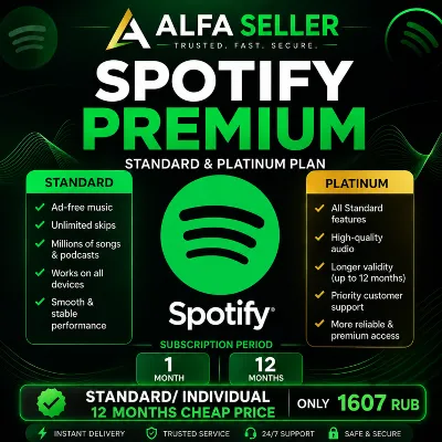 SPOTIFY PREMIUM 1–12 МЕСЯЦЕ РАБОТАЕТ IN В РОССИИ  STANDARD / ИНДИВИДУ/ PLATINUM