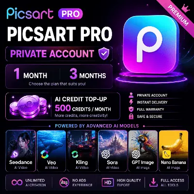 PICSART PRO 1 MONTH | SHARE/PRIVATE ACCOUNT| AUTO DELIVERY