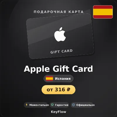 Apple Gift Card (Испания, EUR) · 2–100