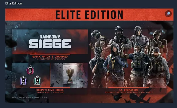 Tom Clancy&acute;s Rainbow Six Siege - Elite Edition (Steam Gift RU UA KZ)