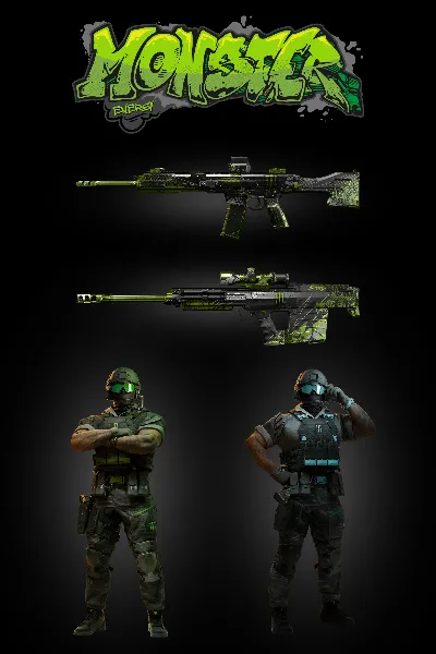 НАБОР (x5 КОДОВ + x5 15 MIN 2XP) MODERN WARFARE 4 | CoD MW4 MONSTER ENERGY BUNDLE