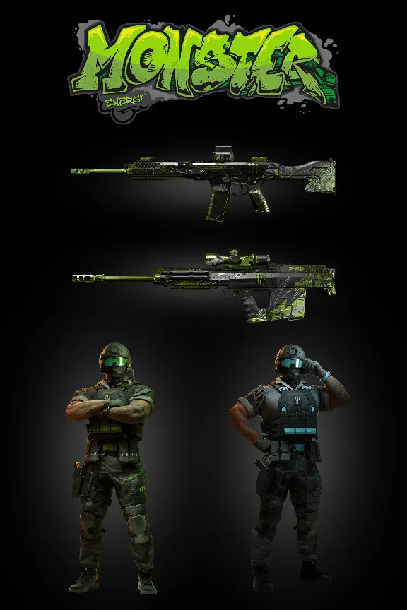 НАБОР (x5 КОДОВ + x5 15 MIN 2XP) MODERN WARFARE 4 | CoD MW4 MONSTER ENERGY BUNDLE