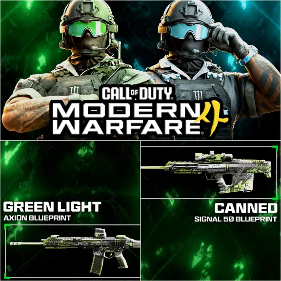 НАБОР (x5 КОДОВ + x5 15 MIN 2XP) MODERN WARFARE 4 | CoD MW4 MONSTER ENERGY BUNDLE