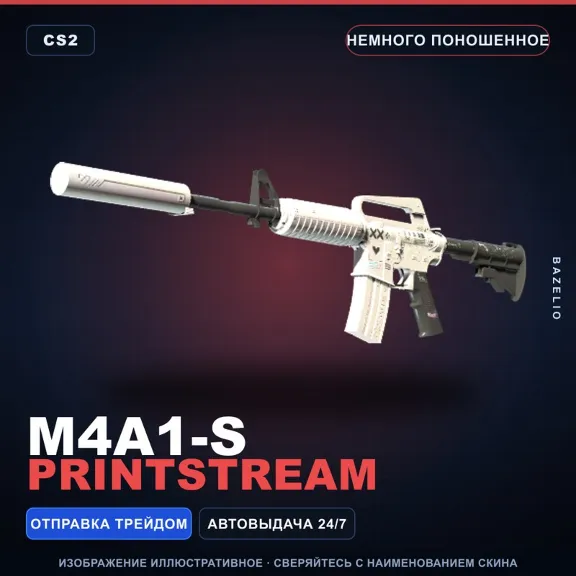 M4A1-S | Printstream | Minimal Wear · Counter-Strike 2 skin