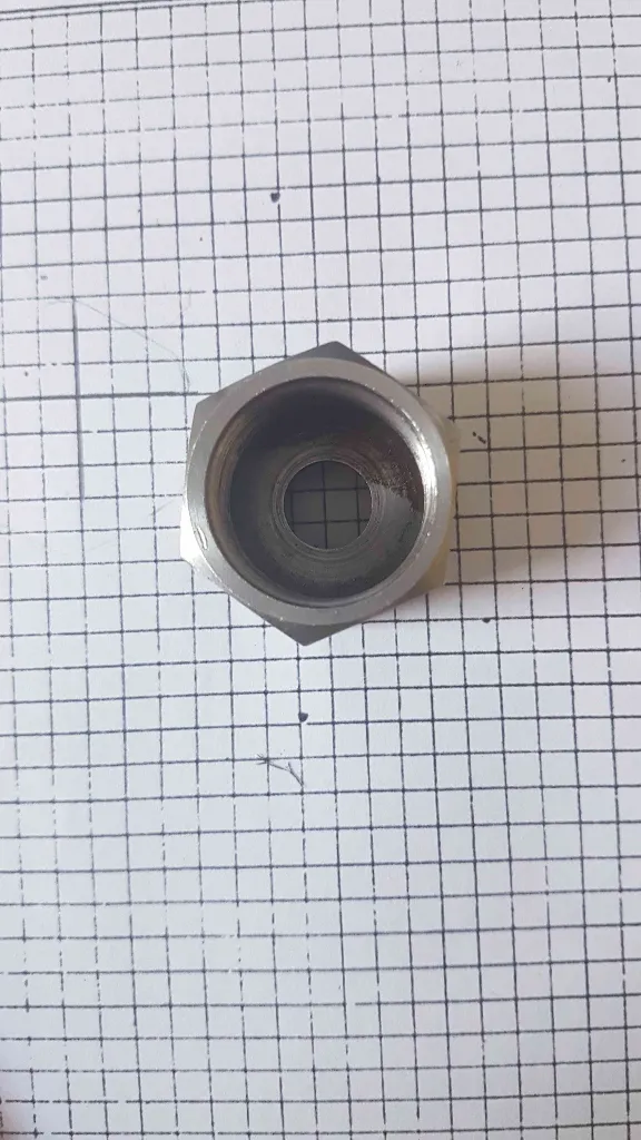 Nut – part sketch based on a photo in Kompas-3D software.