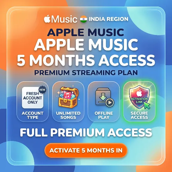 Apple Music 5 Months | Activation Link | India Region | Fresh Account