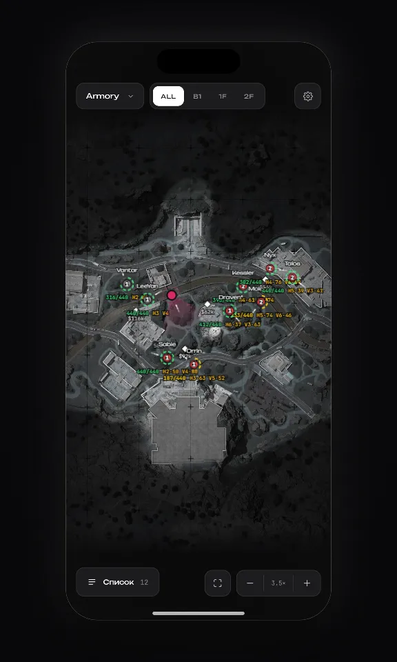 Nightvex Web Radar for Arena Breakout: Infinite — Browser-Based Radar