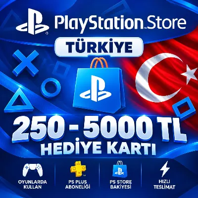 Код подарочной карты PlayStation для Турции | PS4 | PS5 | 250-5000 TL
