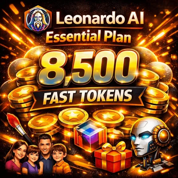 LEONARDO AI ESSENTIAL | 8 500 токенов | 1 месяц