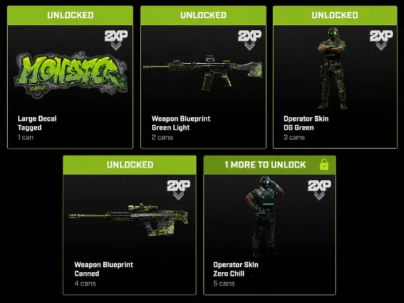 НАБОР MONSTER ENERGY BUNDLE COD: MODERN WARFARE 4 GLOBAL
