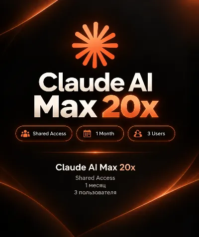 Claude AI Max 20x | 1 Month | 3 Users