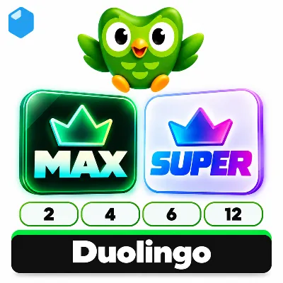 🎫 DUOLINGO MAX / SUPER / 2 - 12 MONTHS / DUO LINGO