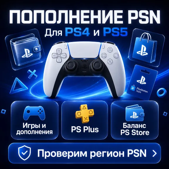 Top up your wallet / buy games/subscriptions PSN Ukraine 🎁