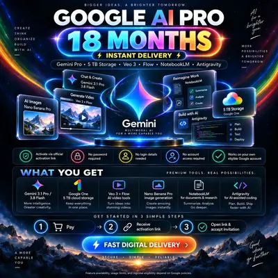 Gemini AI Pro for 18 months | Instant delivery | Veo 3