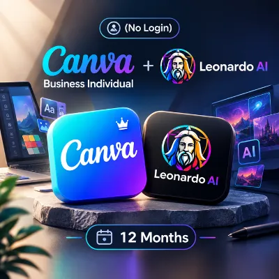 (No Login) Canva Business Individual + Leonardo AI  12 Months | Warranty Included
