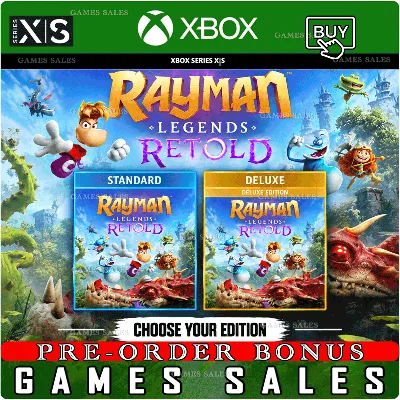 ✅❤️RAYMAN LEGENDS RETOLD+ALL EDITIONS❤️XBOX|XS❤️PREORDER+BONUSES+AUTO✅