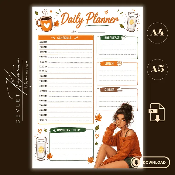Digital planner or notebook pages (A4/A5 PDF)