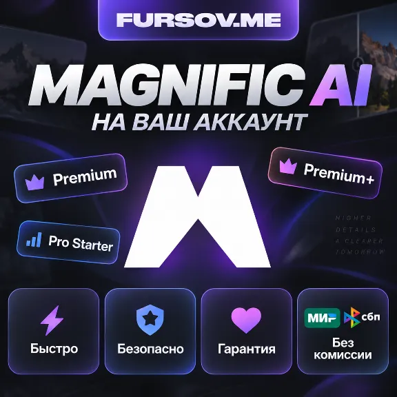 🖼️ Magnific AI (Freepik) | Подписки | НА ВАШ АККАУНТ