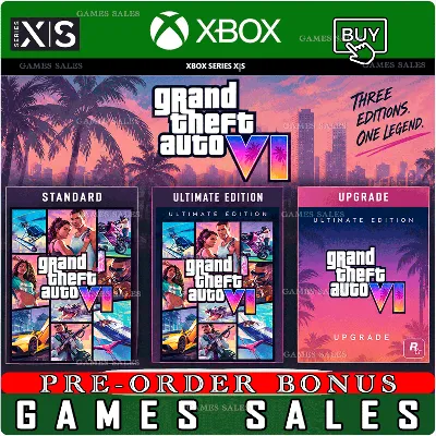 ✅GRAND THEFT AUTO VI GTA 6+ВСЕ ИЗДАНИЯ ULTIMATE UPGRADE✅XBOX|XS✅ПРЕДЗАКАЗ+БОНУСЫ+АВТО