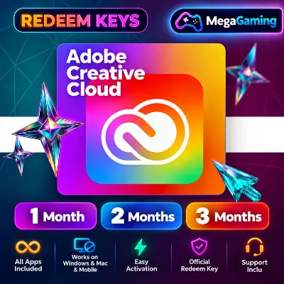 Ключи Adobe Creative Cloud на 1 / 2 / 3 месяца