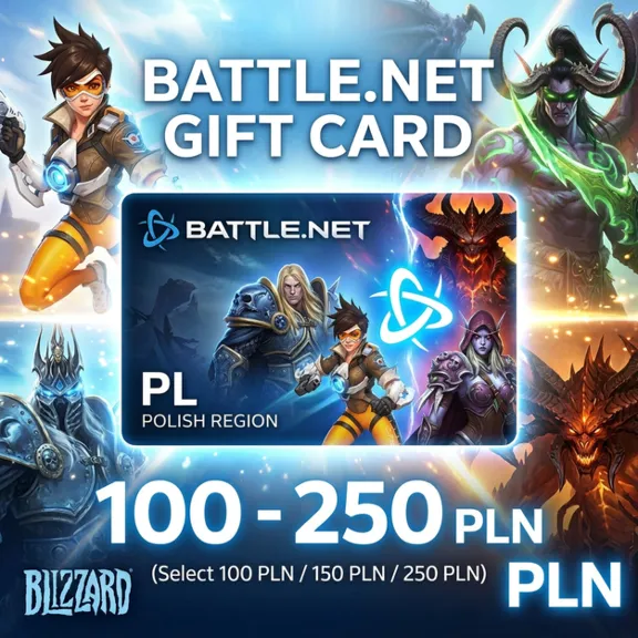 Battle.net Gift Card | PL (Poland) | 100-250 zł | AUTO DELIVERY