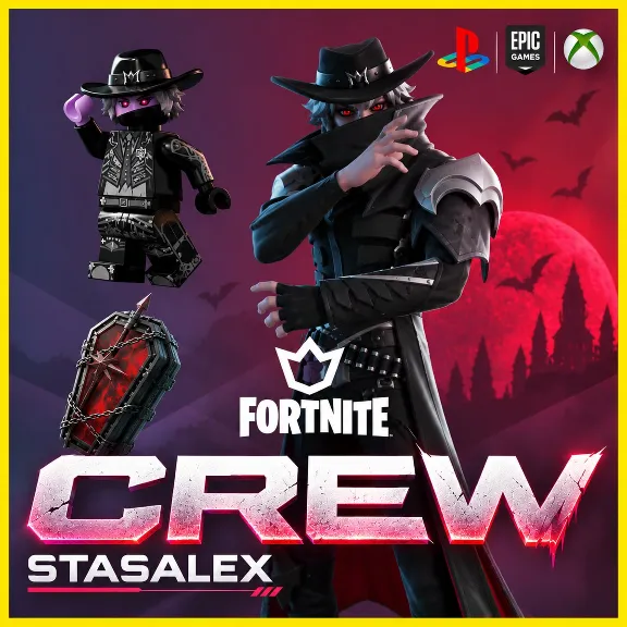 ⚡FORTNITE CREW 1-MONTH + BATTLE PASS + 800V-BUCKS VIA EPIC | ALL PLATFORMS