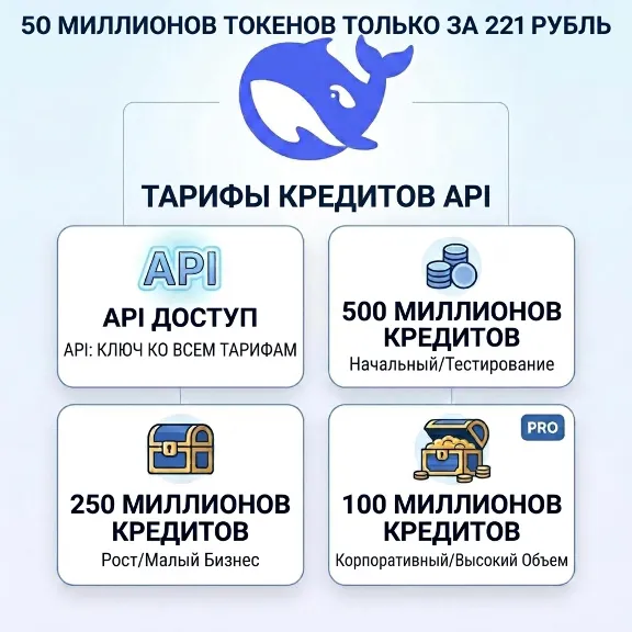 DeepSeek V4.1 Flash | V4 Pro | API Ключ