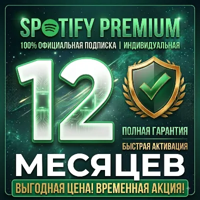 SPOTIFY PREMIUM 1-12 МЕСЯЦЕВ НА ЛЮБОЙ АККАУНТ (ГАРАНТИЯ)
