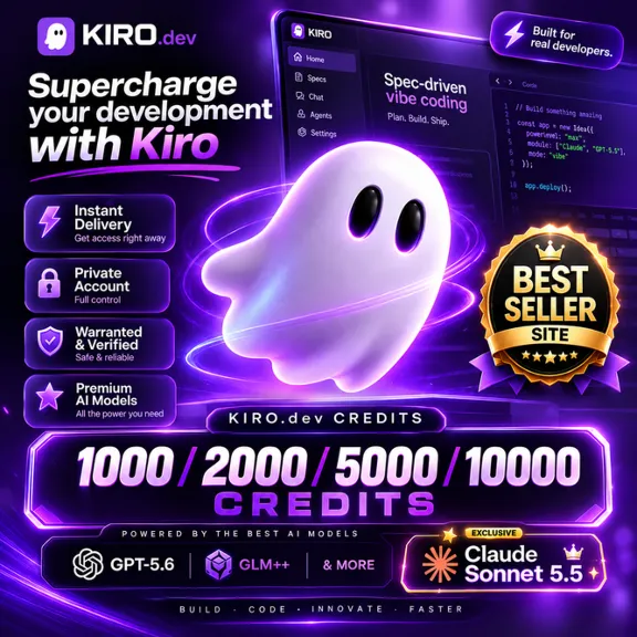 PROMO - KIRO — 1000/2000/5000/10000 CREDITS — CLAUDE SONNET 5.5, OPUS 5.5, GPT-5.6