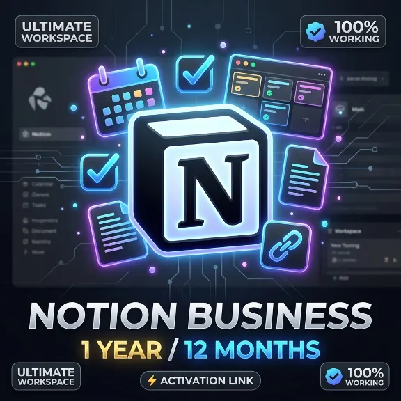 ​Notion Business 1 Year (12 Months) Subscription ⚡ Activation Link / Promo