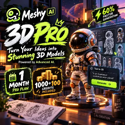 ▶️ Meshy AI 3D Account | 30 Days | Safe and Stable