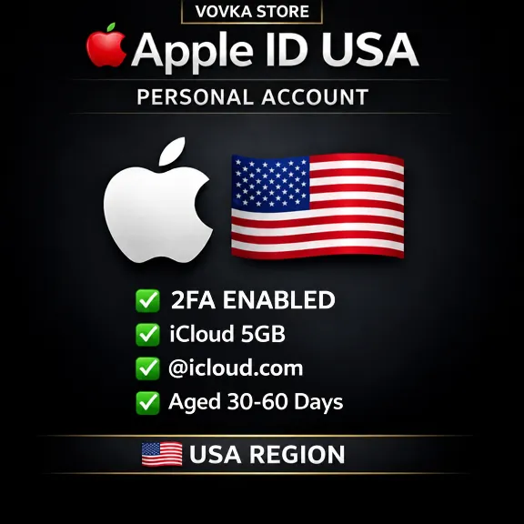 USA  Apple ID • App Store Activated • Any Apps • 2FA Enabled • Warranty