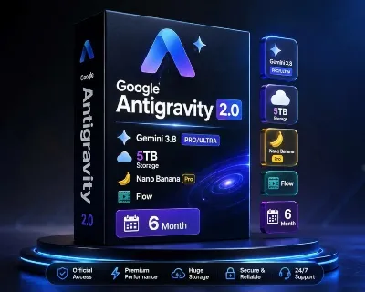 Google Antigravity 2.0|Gemini 3.8 PRO/Ultra|5TB Storage|Nano Banana Pro|Flow|6 Month