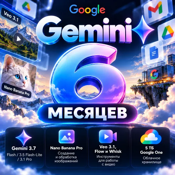 Google AI Gemini Pro 6 Months - Gemini Invitation Link - GLOBAL (Automatic Delivery)