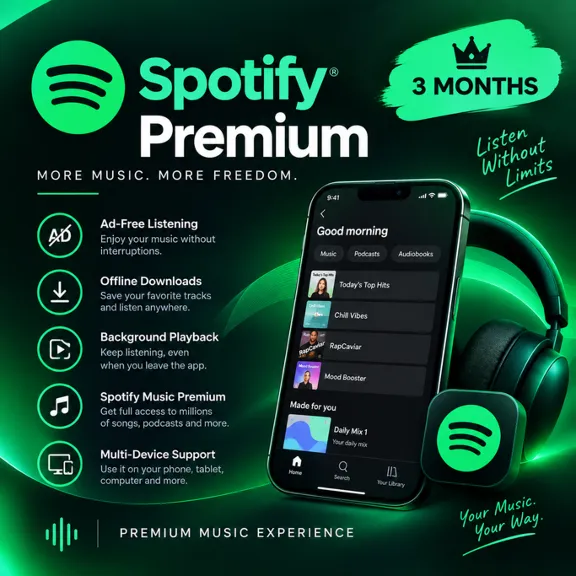 🎵 3 Month Spotify ACCOUNT ✔️ Fast Delivered 🔥
