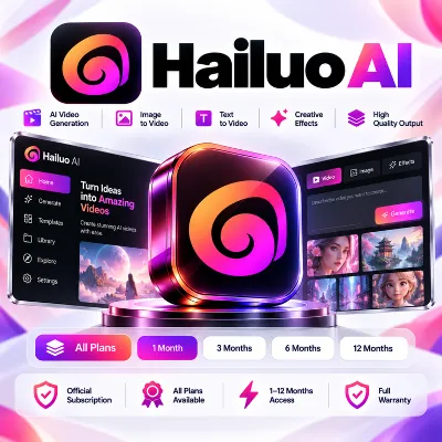 Hailuo AI — All Plans | 1–12 Months | Official Subscription | Full Warranty