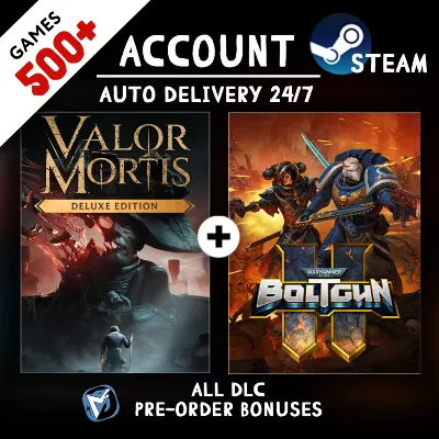 Valor Mortis Deluxe Edition + Warhammer 40,000: Boltgun 2 + 500 GAMES STEAM ACCOUNT