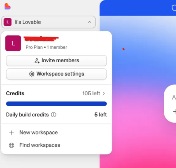 Lovable.dev AI Pro — 1 Month | 105 Credits | Private Account | Instant