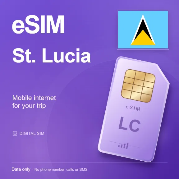 eSIM St. Lucia — mobile data for travel