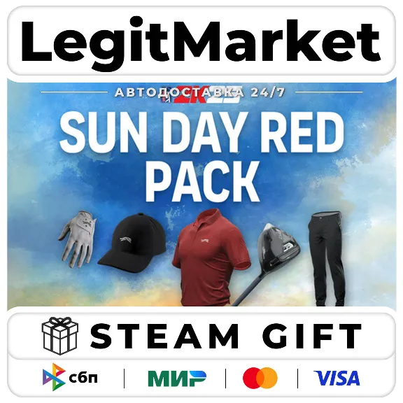 Купить DLC PGA TOUR 2K25 Sun Day Red Pack / Steam АВТО / РУ + МИР